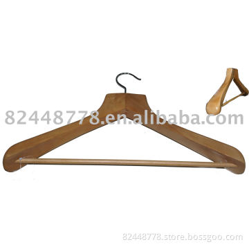 Wooden coat hanger